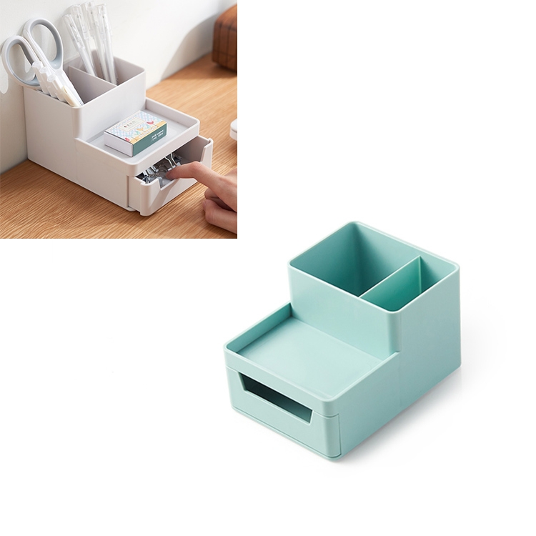 FSP8932BG.jpg Portalápices extraíble de escritorio, caja de papelería, caja de almacenamiento de archivos, 0115-2 (Blue Green) - Imagen 1