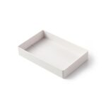 Caja de almacenamiento de archivos pequeños ensamblada extraíble de escritorio, 0115-3 (Grey White) - Imagen 2