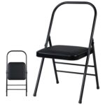 Silla de yoga plegable multifuncional profesional, viga doble