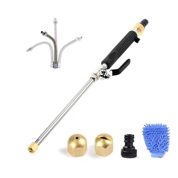 GTS1615B.jpg Juego de Herramientas de limpieza para lavado de coches, boquilla rociadora de manguera de alta presión para riego de césped y jardín, Spray Nozzle Set (Black) - Imagen 1