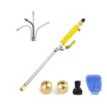 Juego de Herramientas de limpieza para lavado de coches, boquilla rociadora de manguera de alta presión para riego de césped y jardín, Spray Nozzle Set (Yellow)