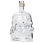 Botella de vidrio Vaso de vino Decantador Cristal transparente Vodka Flagon Regalo, Capacidad: 650ml