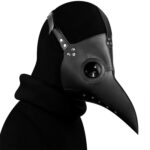 HG065 Máscara con forma de pico y accesorios de disfraces de Halloween, tamaño: 30 x 25 cm, Beak Black