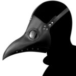 HG065 Máscara con forma de pico y accesorios de disfraces de Halloween, tamaño: 30 x 25 cm, Beak Black - Imagen 3