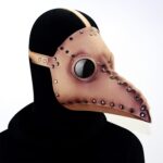 HG65005 Accesorios de disfraces de Halloween Máscara con forma de pico con remaches, Rivets Brown - Imagen 4