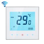 BHT-1000-GA-WIFI 3A Carga Tipo de calentamiento de agua Termostato de ambiente de calefacción WiFi digital LCD táctil, pantalla Reloj / Temperatura / Períodos / Hora / Semana / Calor, etc., BHT-1000 3A (White)