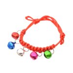 10 collares de campana ajustables para mascotas tejidos a mano, perímetro ajustable: 18-32 cm, entrega de colores aleatorios, djustable Pet Bell Collars - Imagen 2