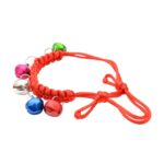 10 collares de campana ajustables para mascotas tejidos a mano, perímetro ajustable: 18-32 cm, entrega de colores aleatorios, djustable Pet Bell Collars - Imagen 3