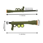 Suministros para mascotas Training Training Lanza de perros Pistola Remote Speed Remote apuntando al Lanzador de tenis, Tamaño: 52*19*9cm - Imagen 3