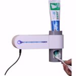 Dispensador automático de pasta de dientes, esterilizador de cepillo dental ultravioleta UV Dental, soporte de almacenamiento - Imagen 4