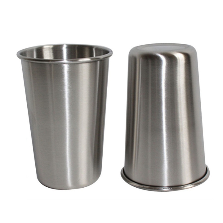 HC1540S.jpg Vaso para bebidas de acero inoxidable electropulido de pared simple de 500 ml (plateado), 500ml - Imagen 1