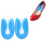 Plantilla de silicona con almohadilla de talón en forma de U, suave y cómoda, con absorción de impactos, talla M (35-39 yardas)