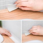 Cinta de PVC resistente al agua y al moho para cocina y baño, tamaño: 38 mm x 3,2 m - Imagen 4