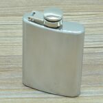 Frasco de licor plano para deportes al aire libre, jarra de bolsillo de 100ml (3,5 oz), olla de vino portátil ultraligera resistente al desgaste para acampar (plata), 100ml(3.5oz) - Imagen 2