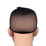 5 PCS Calcetines De Seda De Alta Elástico Red De Pelo Falso Gorros De Forro De Peluca Malla De Redecilla, A, Color:Black, A - Imagen 3