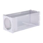 Jaula viva para animales humanos, ratas, ratones y más pequeños roedores, trampa de jaula transparente de Material PP para puerta, Door Humane Animal Live Cage