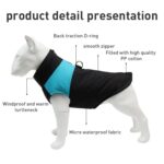Traje de esquí con chaleco de algodón para perros, talla: 4XL, pecho: 63 cm, largo de espalda: 55 cm, Size: 4XL - Imagen 3