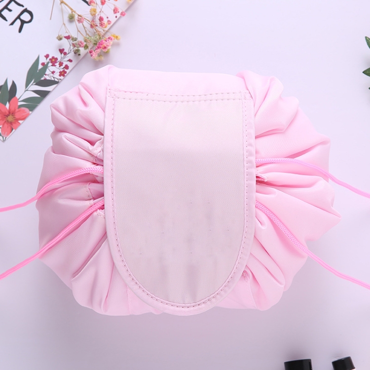HC2209LP.jpg Bolsa de viaje de gran volumen con cordón, bolsa de almacenamiento de artículos diversos cosméticos, Light Pink - Imagen 1