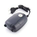 RS-390 220V 5W salidas dobles flujo ajustable silencioso acuario bomba de aire tanque de peces bomba de aire de oxígeno - Imagen 2
