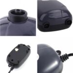RS-390 220V 5W salidas dobles flujo ajustable silencioso acuario bomba de aire tanque de peces bomba de aire de oxígeno - Imagen 4