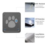 Patrón de huella para mascotas Cerradura automática para perros / Puerta con cerradura Puerta segura para gatos Ventana con solapa Puerta de pantalla para mascotas, Tamaño: 42x37cm - Imagen 4