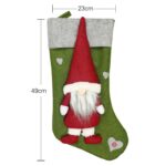 CX20204 Muñeco sin rostro Calcetín de Navidad Bolsa de regalo Decoración colgante para árbol de Navidad - Imagen 3