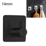 Percha cilíndrica de acero inoxidable, gancho para ropa de almacenamiento no perforado para baño, tamaño: 14 mm