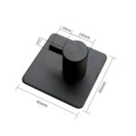 Percha cilíndrica de acero inoxidable, gancho para ropa de almacenamiento no perforado para baño, tamaño: 14 mm - Imagen 3