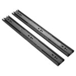 20 pulgadas 3 secciones Mute Acero laminado en frío Cajón deslizante Deslizamiento Riel deslizante de bola Longitud: 50 cm - Imagen 2