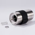 Manual de molino cónico portátil Molino de acero inoxidable de acero inoxidable Grano de café molinillo con anillo de silicona, capacidad: 40 g - Imagen 3