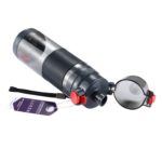 Teloy TNY-9601 Botella de taza espacial con tapa a presión portátil de 650 ml, temperatura del agua aplicable: ﹣20 ~ 120 grados Celsius, TNY-9601 (Light Grey + Green), TNY-9601 (Grey + Orange), TNY-9601 (Dark Grey + Red) - Imagen 4