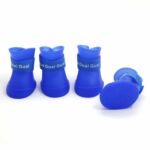 Preciosos zapatos para perros, botas de goma de color caramelo para cachorros, zapatos impermeables para la lluvia, S, tamaño: 4,3 x 3,3 cm, Size: S 4.3 x 3.3cm - Imagen 2
