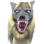 Máscara de Halloween Látex Cabeza de lobo Gorra Fiesta de festival de Halloween Máscaras de disfraces de lujo