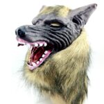 Máscara de Halloween Látex Cabeza de lobo Gorra Fiesta de festival de Halloween Máscaras de disfraces de lujo - Imagen 3
