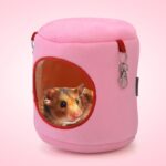 Casa para mascotas con cilindro de franela, hamaca cálida para hámster, cama colgante, nido para mascotas pequeñas, M, tamaño: 10*12*12cm, Size:10*12*12cm