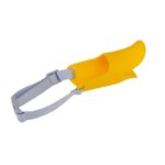 Bozal de silicona con forma de boca de pato lindo para perro mascota, tamaño: M, M  Yellow - Imagen 2