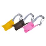 Bozal de silicona con forma de boca de pato lindo para perro mascota, tamaño: M, M  Yellow - Imagen 3