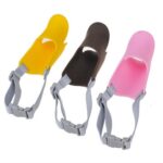 Bozal de silicona con forma de boca de pato lindo para perro mascota, tamaño: M, M  Yellow - Imagen 4