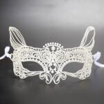 Fiesta de disfraces de Halloween Danza Sexy Lady Lace Cat King Mask, Cat King - Imagen 2