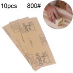 Papel de lija para pulido en seco y húmedo de grano 800 de 100 piezas, tamaño: 23 x 9 cm, Grit 800