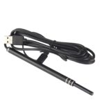i96 3 en 1 USB Inspección del alcance del oído Cámara HD de 0,3 MP Cuchara visual para el oído para teléfonos Android OTG, PC y MacBook, cable de 1,85 m de longitud, 3 in 1 Black 0.3MP - Imagen 2