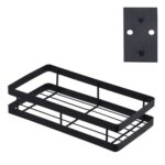 Estante de almacenamiento de condimentos para montaje en pared sin perforaciones de cocina de 25 cm, 25cm - Imagen 2