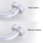 Reposabrazos seguro y sin barreras para baño de aluminio de 30 cm de espacio - Imagen 4
