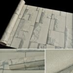 Qingyun Stone Creative 3D Stone Brick Decoración Papel tapiz Pegatinas Dormitorio Sala de estar Pared Rollo de papel tapiz impermeable, Tamaño: 45 x 1000 cm - Imagen 3