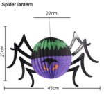 3 unids / set creativo divertido Halloween fantasma murciélagos araña colgante decoración de papel y accesorios de terror - Imagen 4