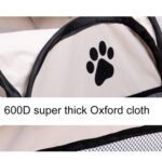 Tienda para perros impermeable de tela Oxford de moda, cerca para mascotas al aire libre octogonal plegable, M, tamaño: 91 x 91 x 58 cm, Size: M (Coffee) - Imagen 3