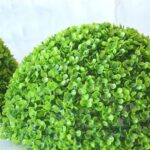 Artificial Aglaia Odorata Planta Bola Topiary Evento de boda Hogar Decoración al aire libre Adorno colgante, Diámetro: 6.7 pulgadas - Imagen 3