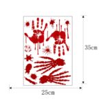 10 PCS Decoraciones de Halloween PVC Pegatinas de pared con estampado de sangre creativas Pegatinas de ventana, Tamaño: 25 * 30 cm, Entrega de estilo aleatorio - Imagen 2