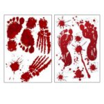 10 PCS Decoraciones de Halloween PVC Pegatinas de pared con estampado de sangre creativas Pegatinas de ventana, Tamaño: 25 * 30 cm, Entrega de estilo aleatorio - Imagen 3