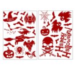 10 PCS Decoraciones de Halloween PVC Pegatinas de pared con estampado de sangre creativas Pegatinas de ventana, Tamaño: 25 * 30 cm, Entrega de estilo aleatorio - Imagen 4